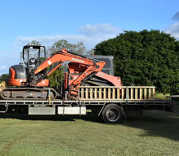 Earthmoving machinery hired out in Cairns